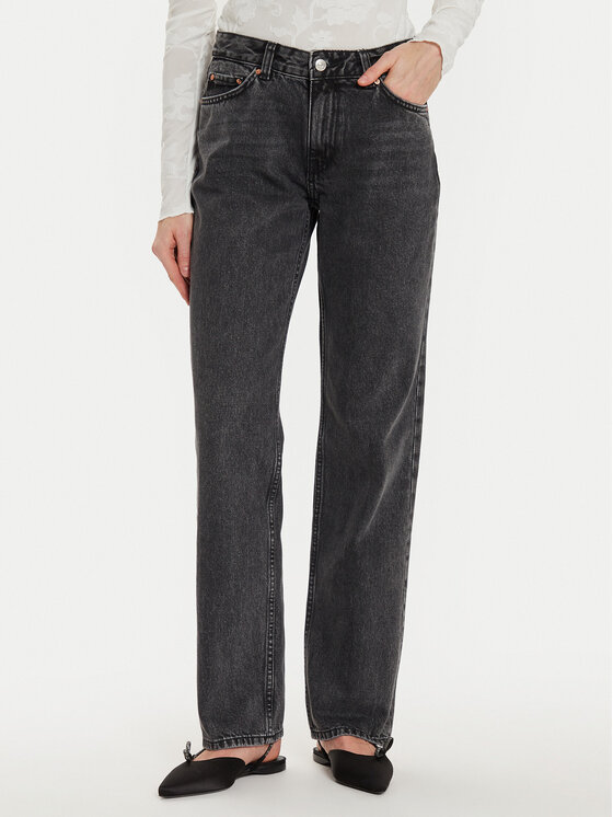 Gina Tricot Gina Tricot Traperice 21489 Crna Straight Fit