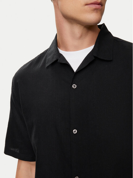 Gap Gap Πουκάμισο 885310-02 Μαύρο Regular Fit