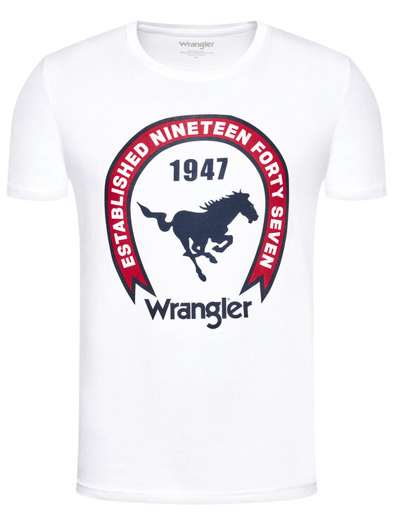 Wrangler Wrangler T-shirt Americana Tee W7AGD3989 112131338 Bianco Regular Fit