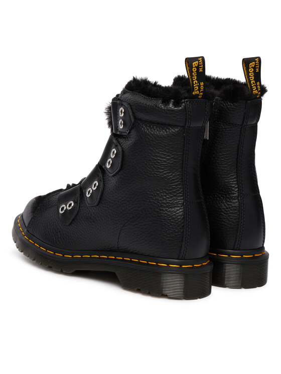 Dr. Martens Dr. Martens Schnürstiefeletten 1460 Faux Fur Lined DM31876001 Schwarz
