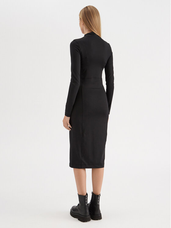 Calvin Klein Jeans Calvin Klein Jeans Kleid für den Alltag J20J221405 Schwarz Slim Fit