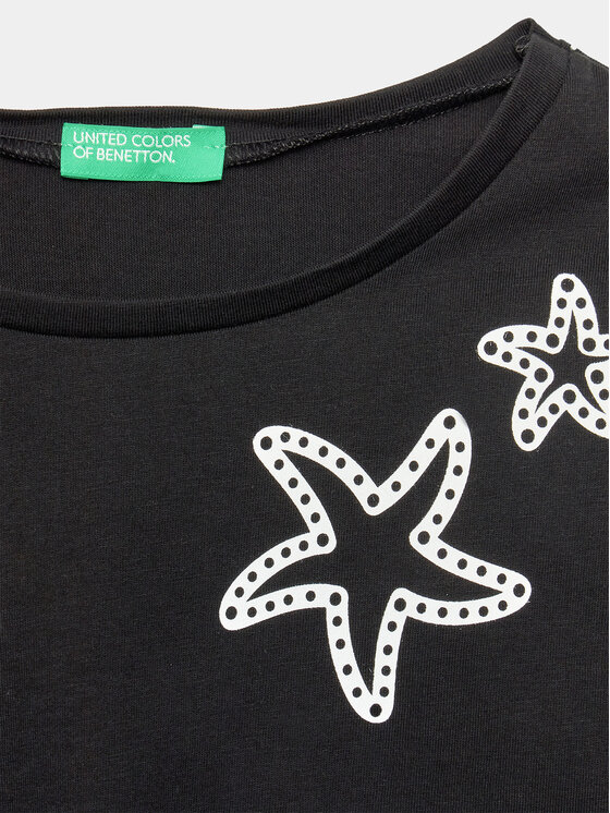 United Colors Of Benetton United Colors Of Benetton Komplekti kuuluvad t-särk ja šortsid 3096CK007 Must Regular Fit