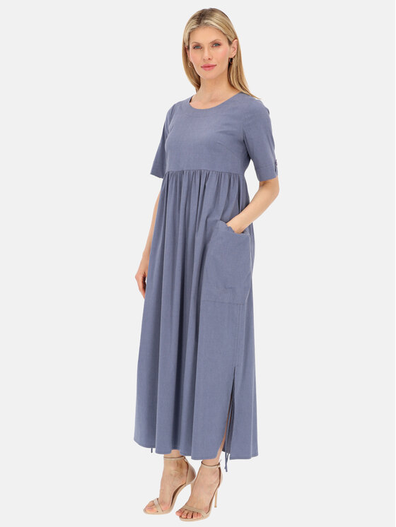 Potis & Verso Potis & Verso Sukienka letnia Moon Niebieski Relaxed Fit