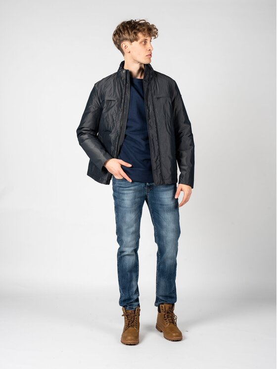 Geox Geox Bunda pro přechodné období M2620U T2952 Šedá Regular Fit