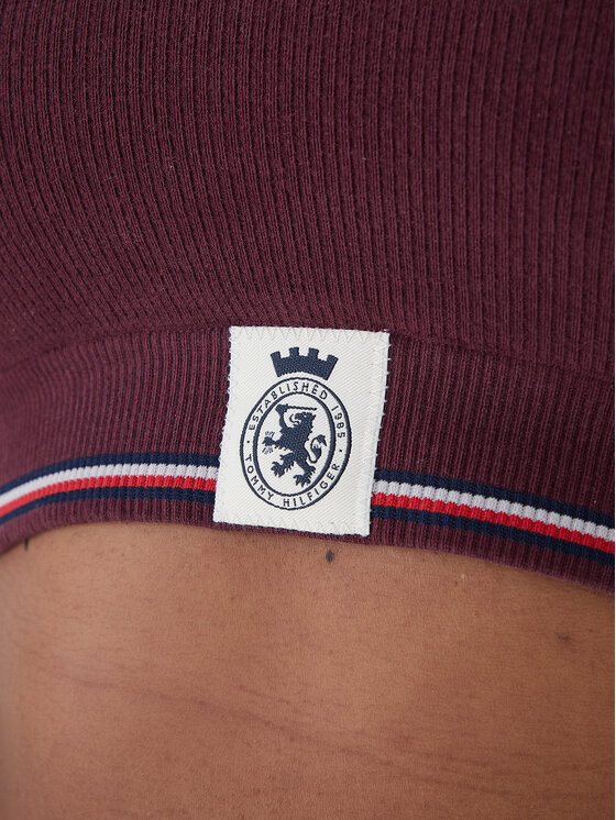 Tommy Hilfiger Tommy Hilfiger Podprsenkový top UW0UW06061 Bordó