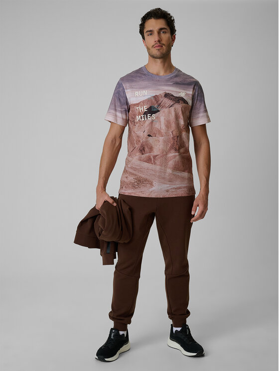 4F 4F T-Shirt LIMITLESS DESERT Beżowy Regular Fit