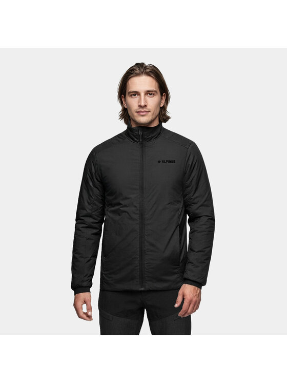 Alpinus Alpinus Kurtka przejściowa Wanaka Czarny Regular Fit
