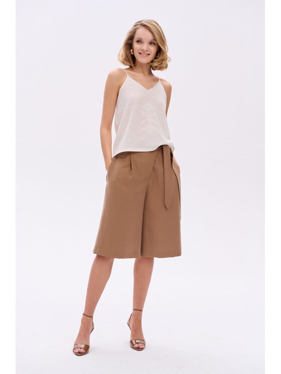 blue shadow blue shadow Bluzka Lena Écru Regular Fit