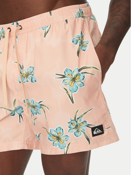 Quiksilver Quiksilver Plavecké šortky Everyday Straight Volley 15 EQYJV04121 Oranžová Regular Fit