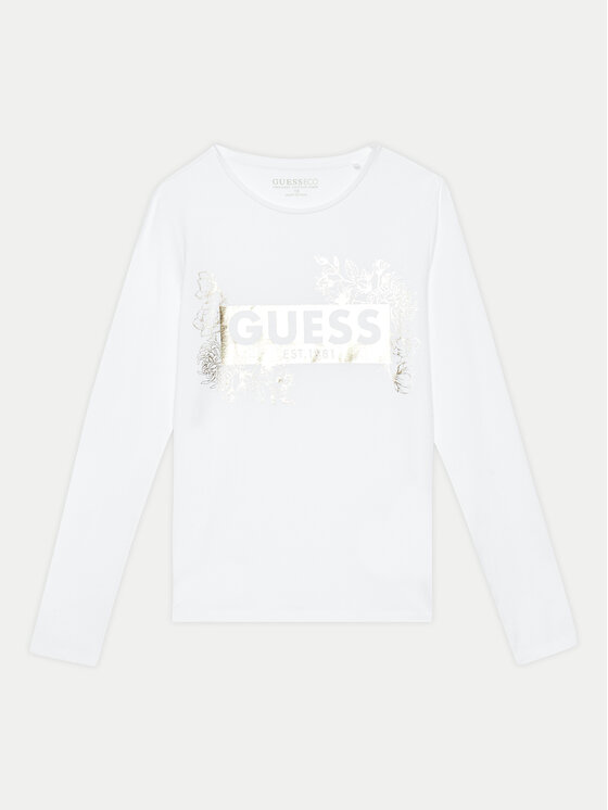 Guess Guess Μπλουζάκι J4YI22 K6YW4 Λευκό Regular Fit