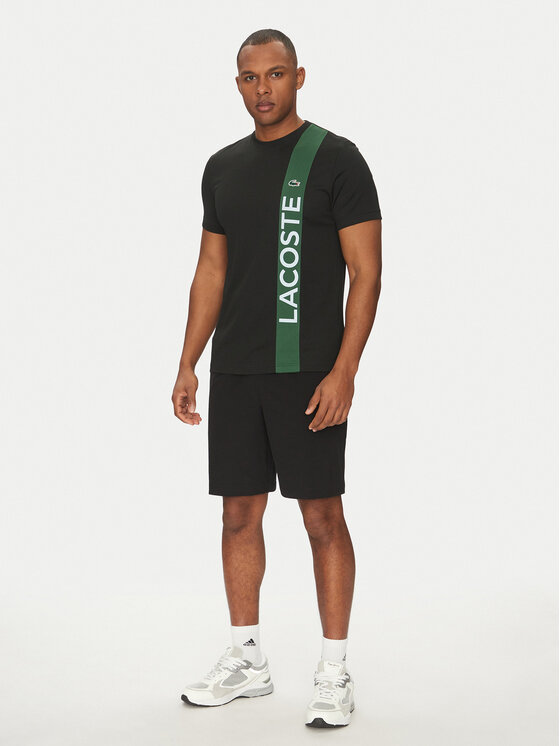 Lacoste Lacoste Majica TH8938 Črna Regular Fit