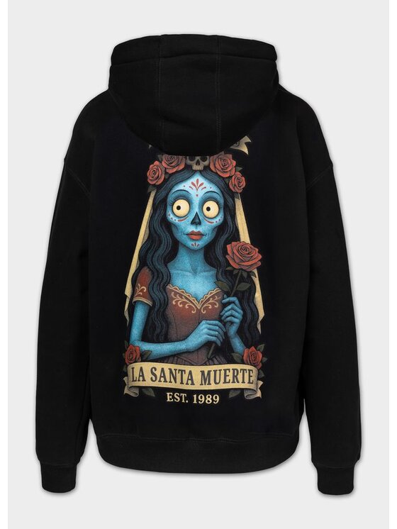 PITBULL PITBULL Bluza LA SANTA MUERTE Czarny Regular Fit