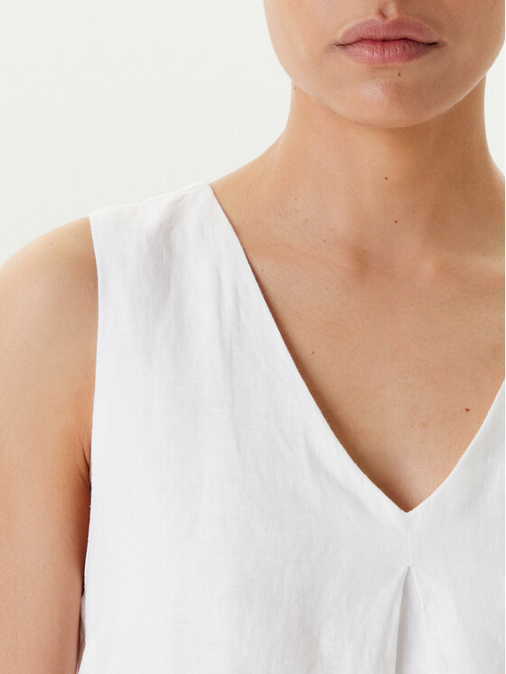 United Colors Of Benetton United Colors Of Benetton Vestito estivo 4AGHDV0AX Bianco Relaxed Fit