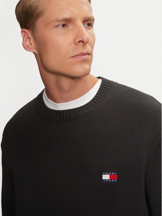 Tommy Jeans Tommy Jeans Светр Badge DM0DM20706 Чорний Regular Fit