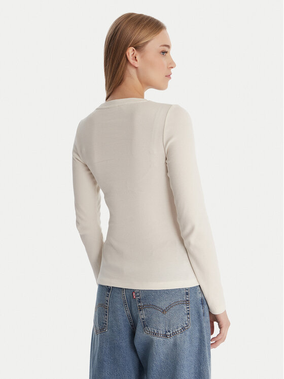Guess Jeans Guess Jeans Halenka W6RP22 KA0H1 Écru Slim Fit