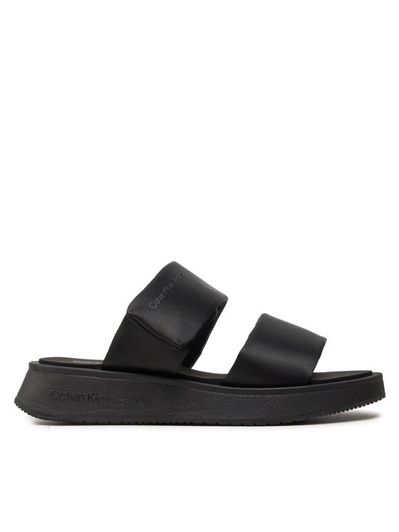 Calvin Klein Jeans Iešļūcenes Slide Double Strap Sandal Dc YW0YW01355 Melns