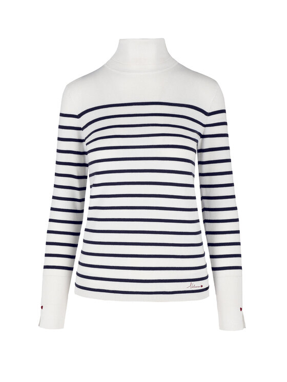 Volcano Volcano Sweter S-JANE Biały Regular Fit
