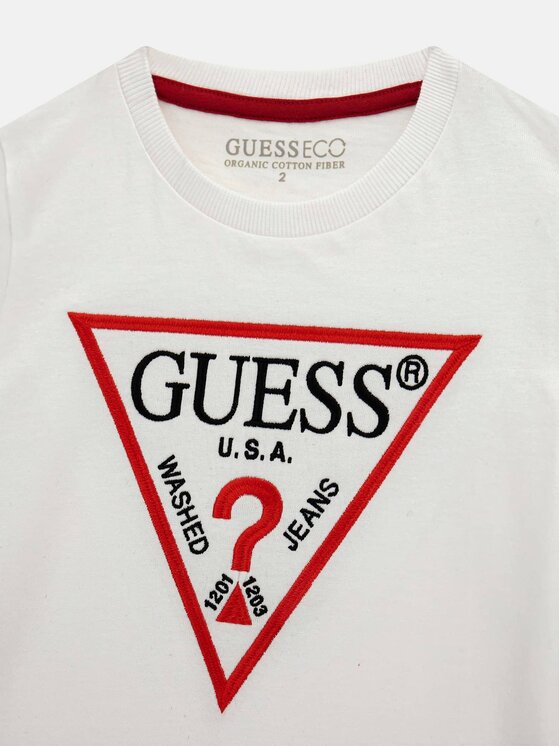 Guess Kids Guess Kids T-Shirt 162443 Biały Classic Fit