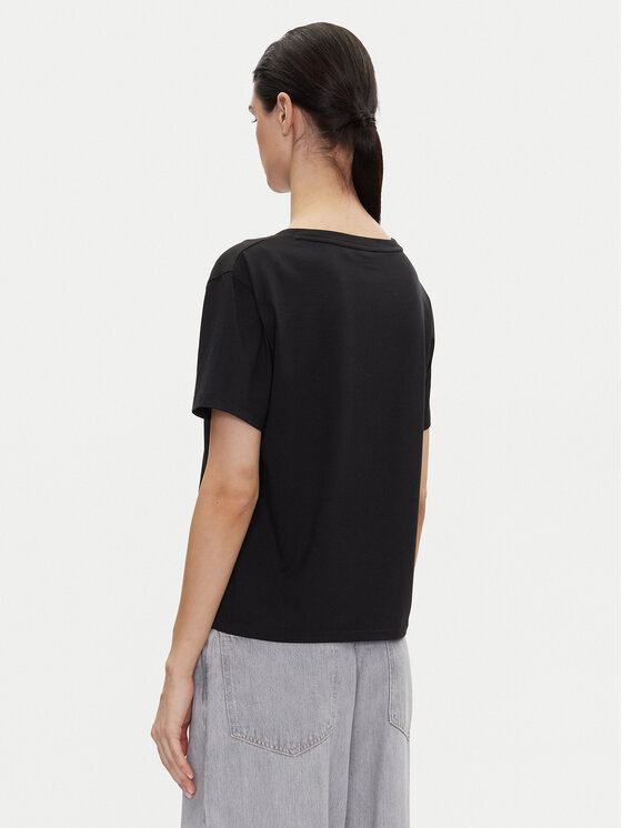 HUGO HUGO T-Shirt Nika_T-Shirt 50540046 Černá Regular Fit