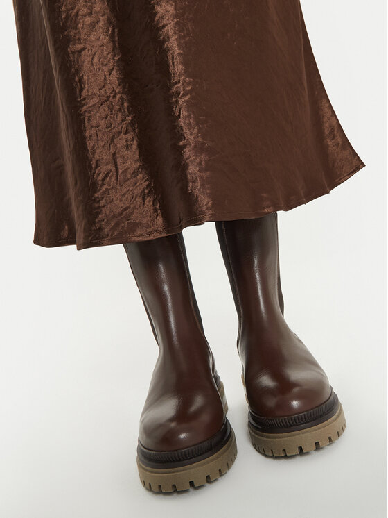 Max Mara Leisure Max Mara Leisure Миди пола Allesio 2426106018 Кафяв Regular Fit