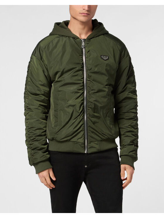 PHILIPP PLEIN PHILIPP PLEIN Kurtka puchowa 23011 Zielony Regular Fit