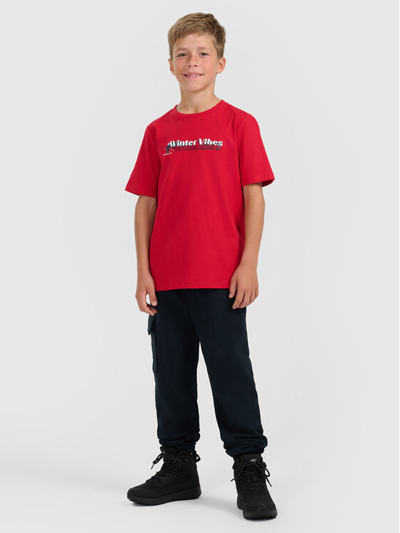 4F 4F Spodnie dresowe APRES SKI Granatowy Regular Fit