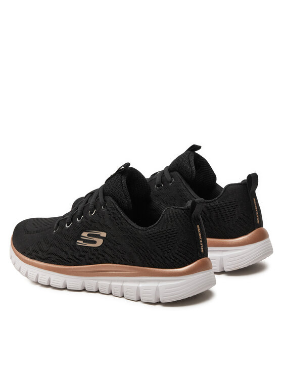 Skechers Skechers Sneakersy 12615/BKGD Čierna