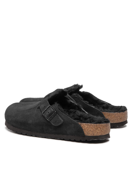 Birkenstock Birkenstock Šlepetės Boston Vl/Sheraling 0259881 Juoda