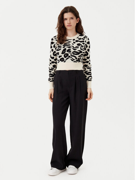 ONLY ONLY Sweter Lima 15339828 Beżowy Cropped Fit