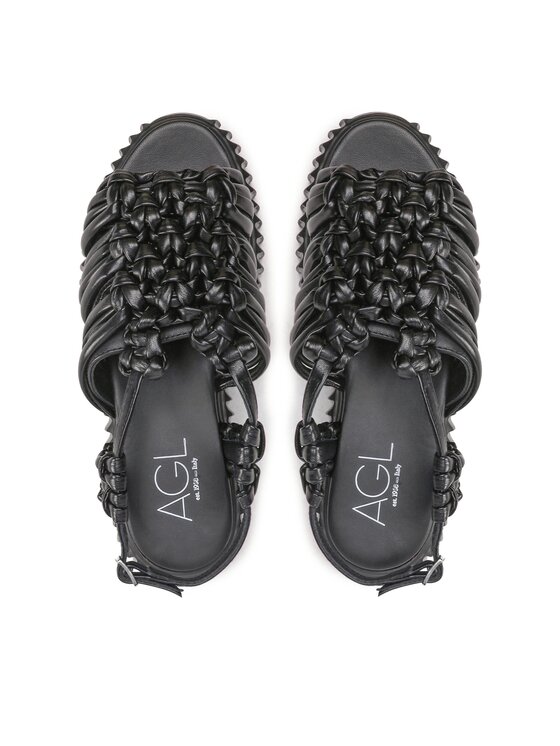 AGL AGL Σανδάλια Alice Flatform D642072PQKE1581013 Μαύρο