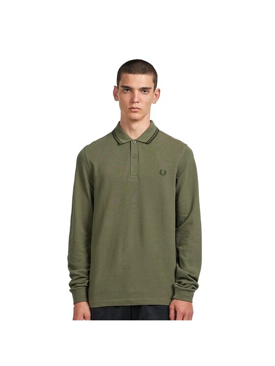 Fred perry polo verde sales