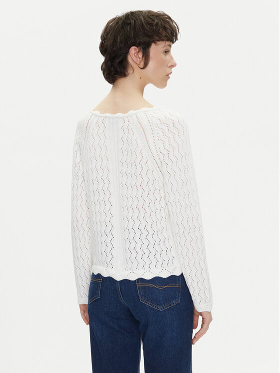 Pepe Jeans Pepe Jeans Sveter Olya PL702288 Écru Regular Fit