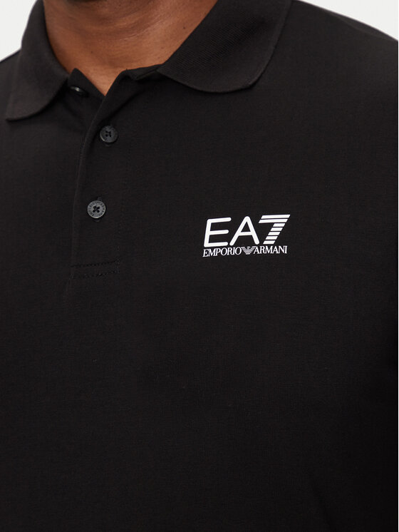 EA7 Emporio Armani EA7 Emporio Armani Polo 8NPF14 PJVQZ 1200 Crna Regular Fit