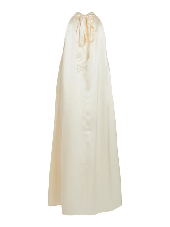 Vila Vila Koktejlové šaty Sittas 14084844 Écru Relaxed Fit