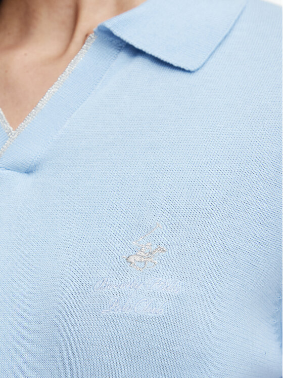Beverly Hills Polo Club Beverly Hills Polo Club Polokošile P-SS26W-M550273 Světle modrá Regular Fit