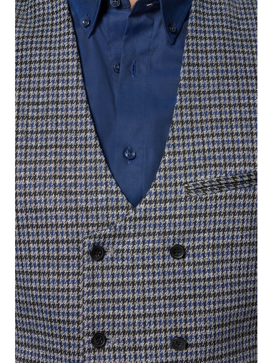 Lancerto Lancerto Kamizelka Weber KA131223000010 Szary Slim Fit