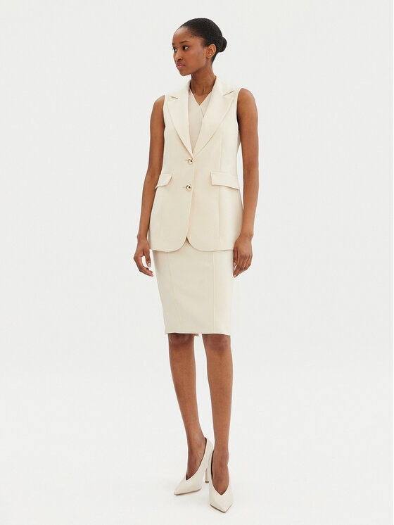 Rinascimento Rinascimento Weste CFC0122763003 Beige Regular Fit