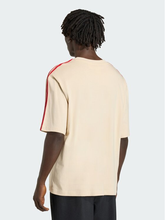 adidas adidas T-Shirt 159141 Beżowy Oversize