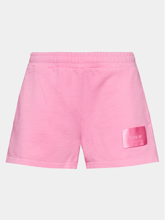 REPLAY Replay Pantaloni scurți sport W8047B.000.23650P Roz Regular Fit