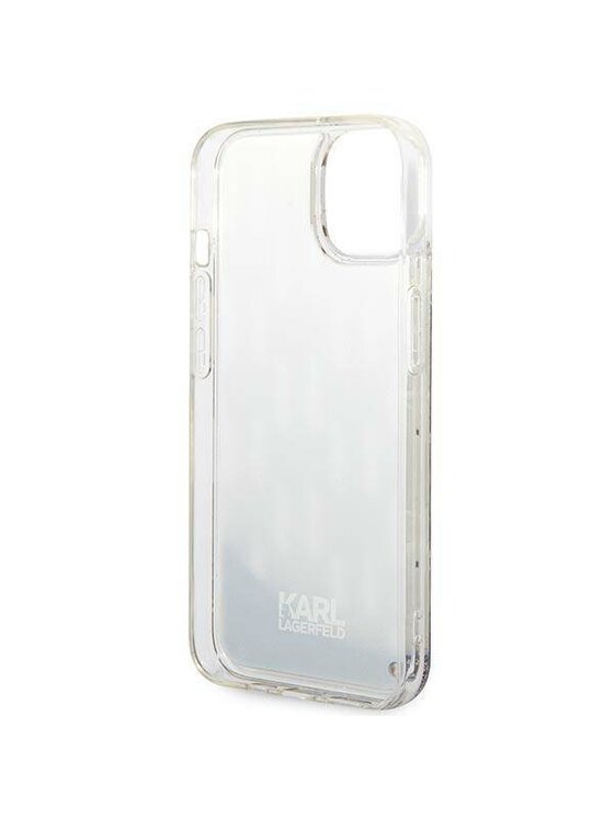 KARL LAGERFELD KARL LAGERFELD Etui na telefon Glitter Liquid Monogram Srebrny