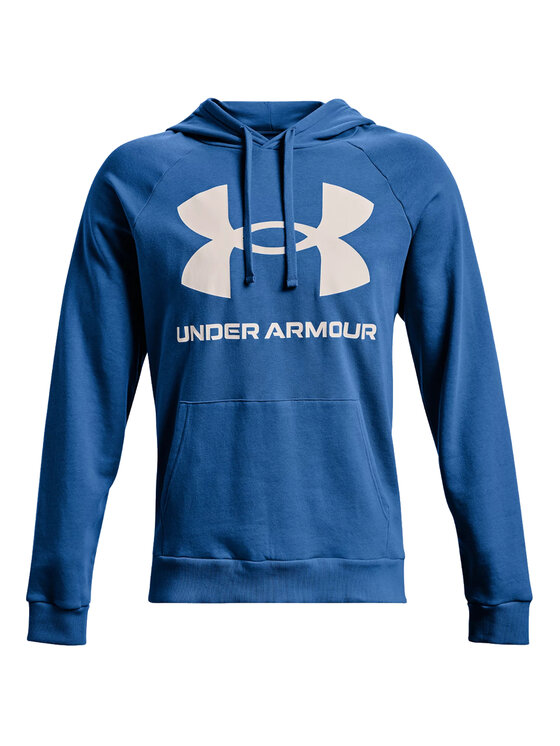 Under Armour Under Armour Bluza Under Armour Rival Fleece Big Logo Hoodie Niebieski Regular Fit