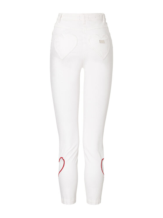 PHILIPP PLEIN PHILIPP PLEIN Jegginsy 30855 Biały Jegging Fit