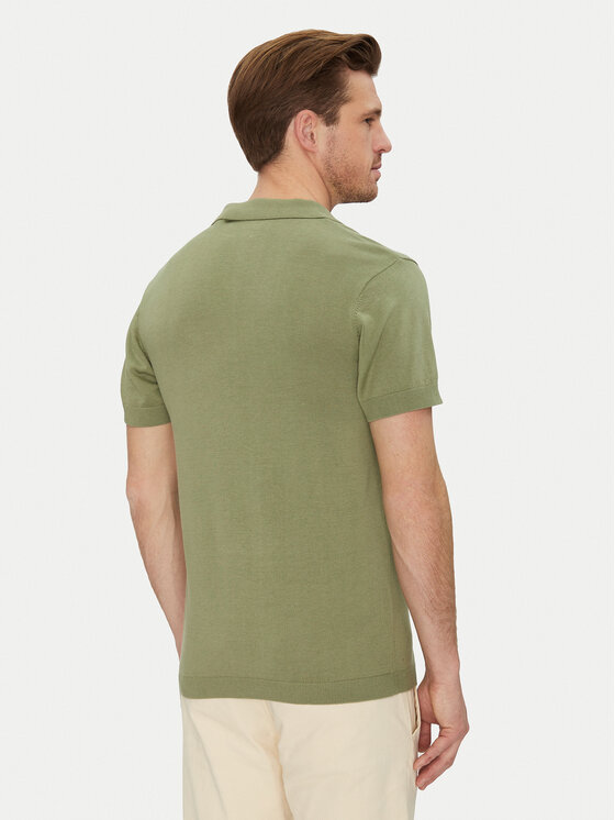 Blend Blend Polo 20718362 Zielony Regular Fit
