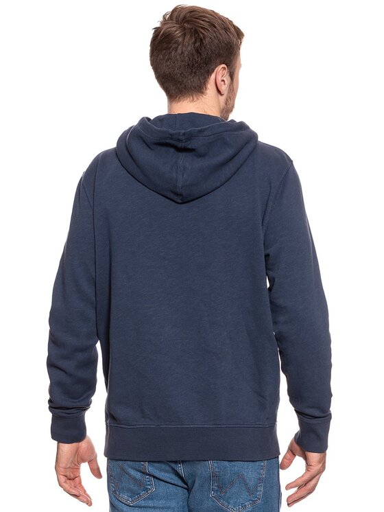 Mustang Mustang Felpa TERRY HOODIE Blu Regular Fit