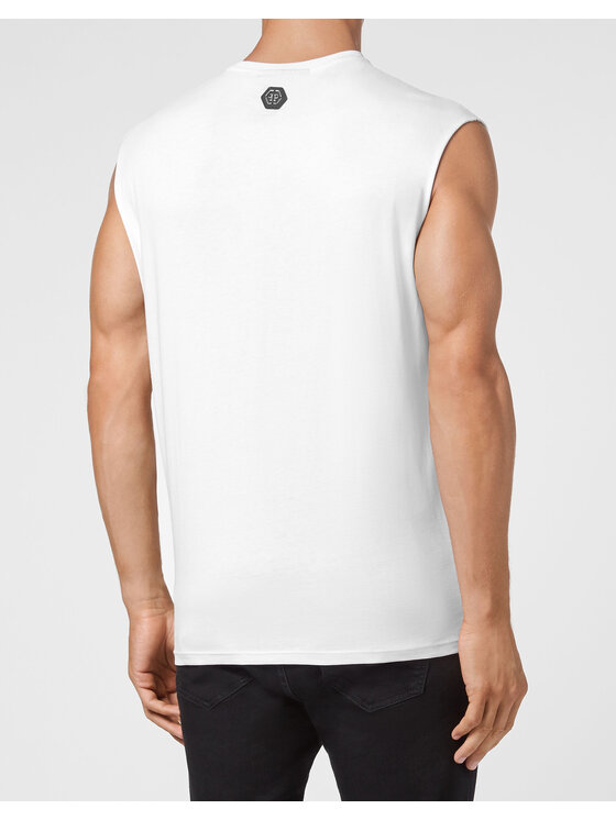 PHILIPP PLEIN PHILIPP PLEIN Tank top 28532 Bílá Regular Fit