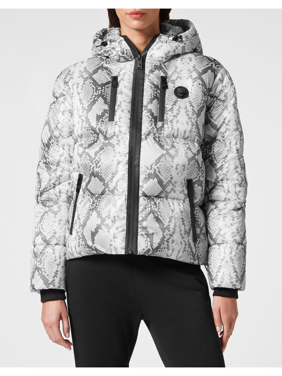 Plein Sport Plein Sport Kurtka puchowa 195 Szary Regular Fit