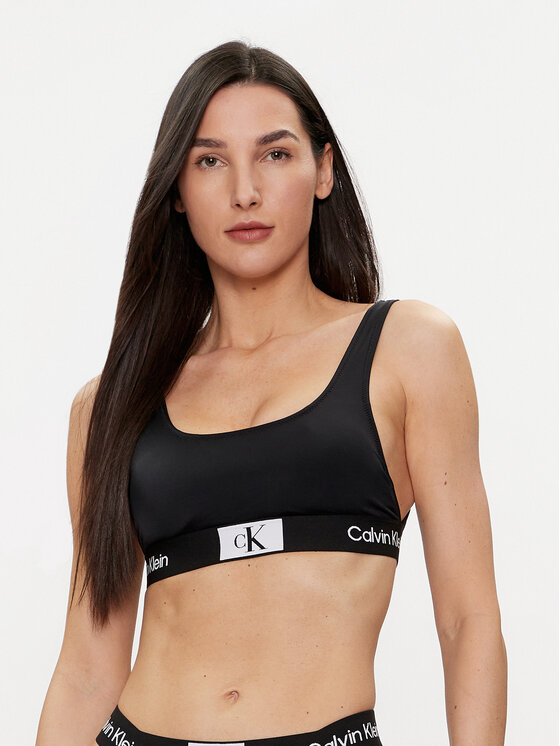 Calvin Klein Swimwear Bikini partea de sus KW0KW02354 Negru