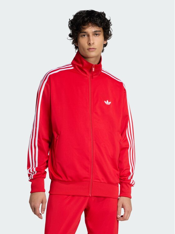 adidas adidas Bluza FIREBIRD Czerwony Loose Fit