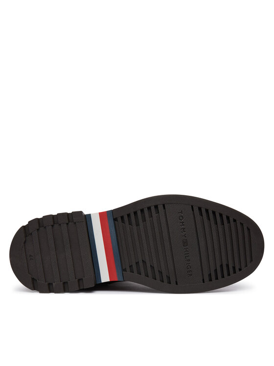 Tommy Hilfiger Tommy Hilfiger Gležnjače Corporate Casual Lth Boot FM0FM06174 Smeđa
