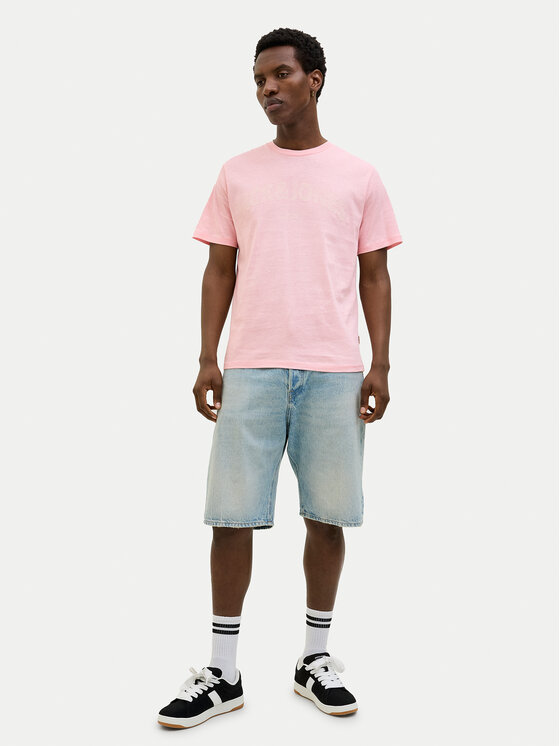 Jack&Jones Jack&Jones Тишърт Almeria 12276962 Розов Regular Fit
